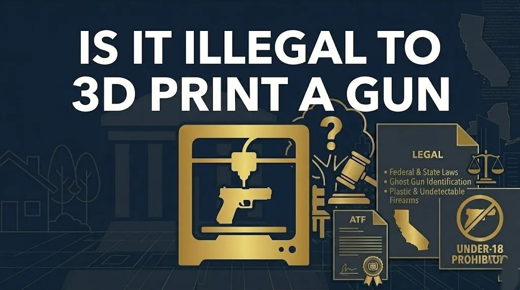 Is It Illegal to 3D Print a Gun? Laws and Rules 2026