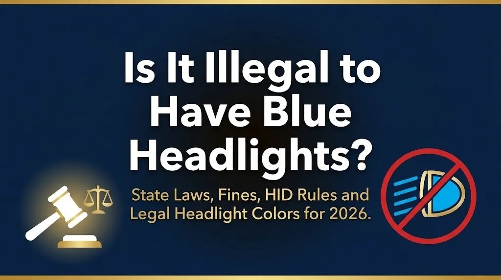 Blue headlights