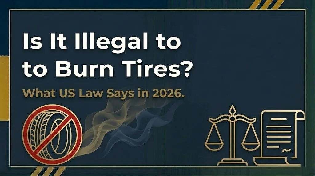 Burning tires