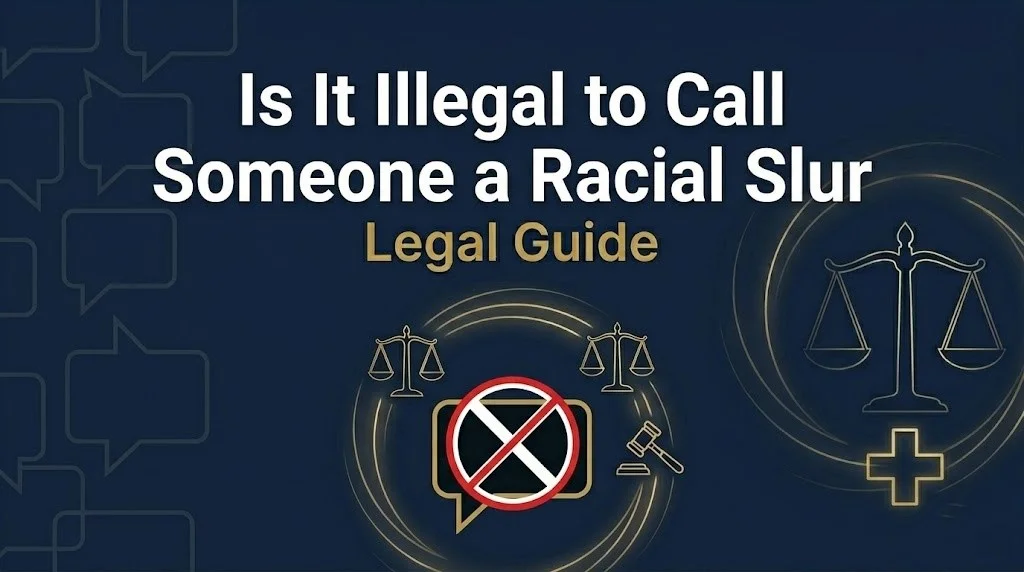Calling someone a racial slur