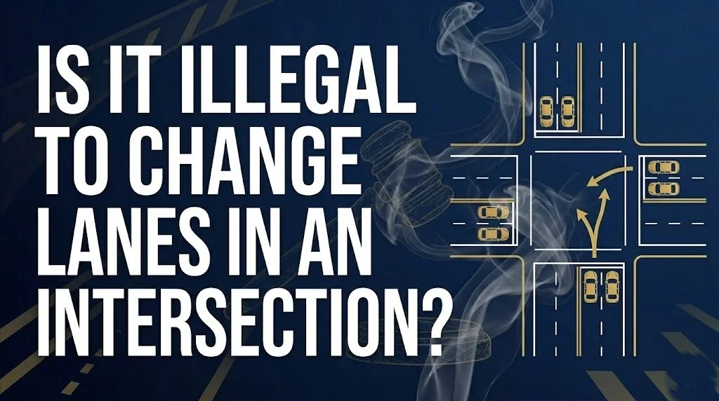 Changing lanes in an intersection