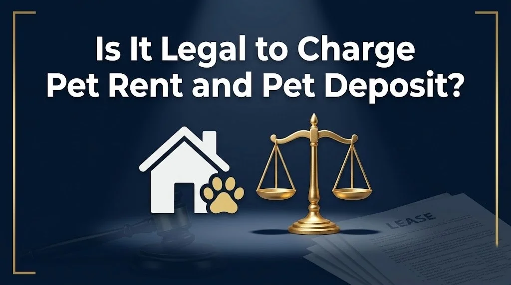 Charging both pet rent and a pet deposit