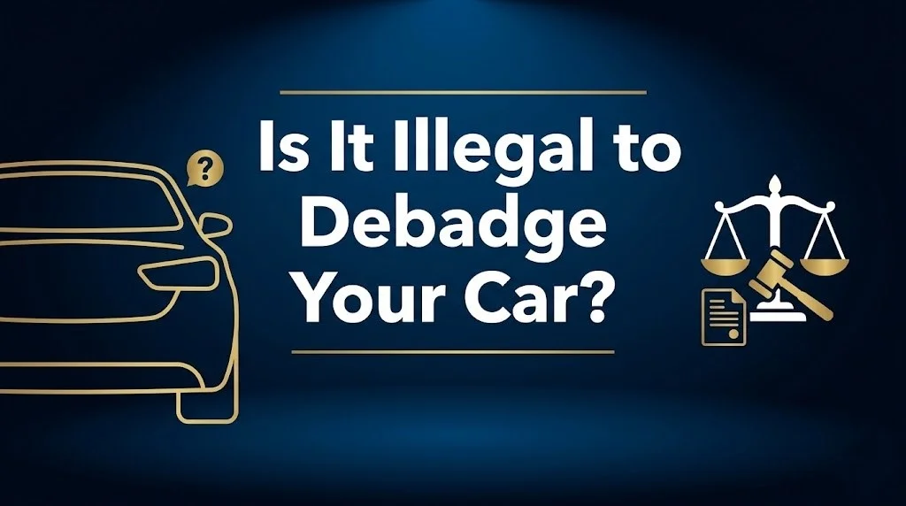 Debadging your car