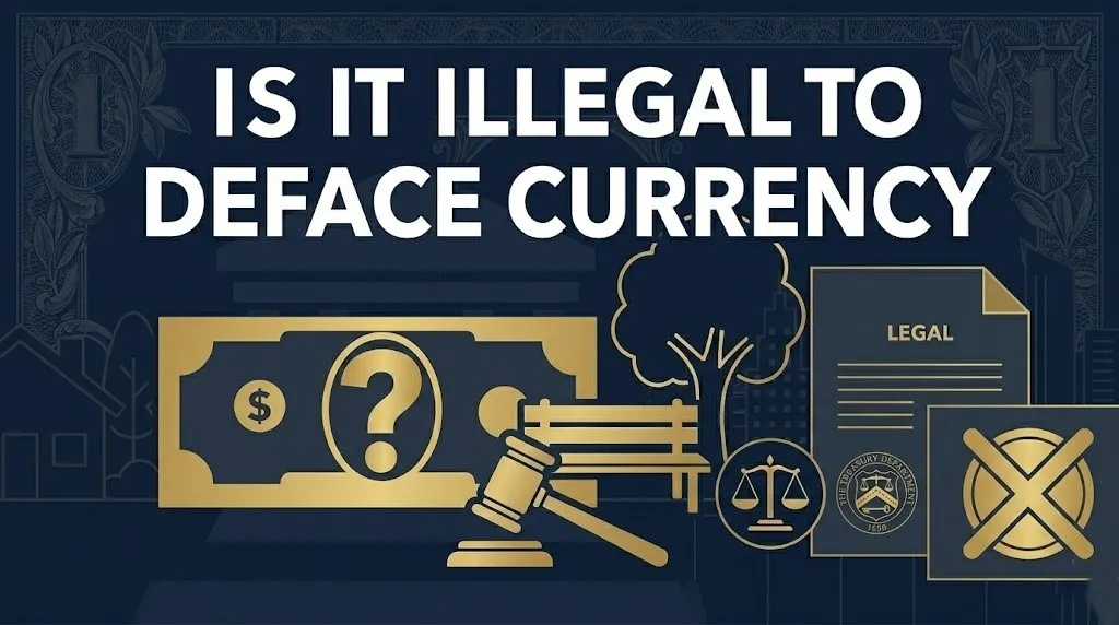 Defacing currency