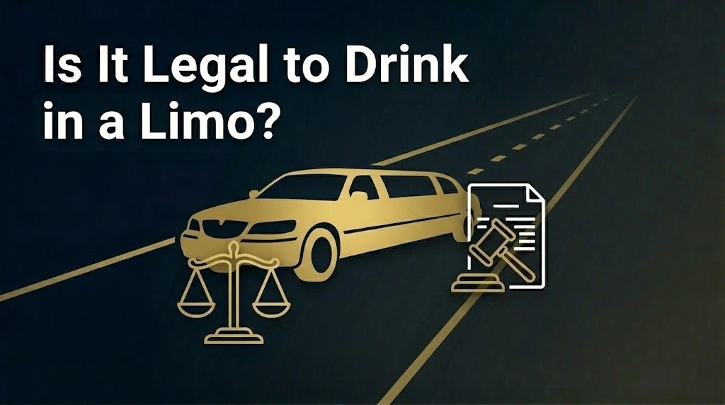 Drinking in a limousine