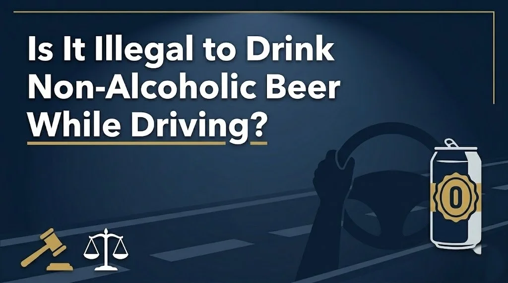 Drinking non-alcoholic beer while driving