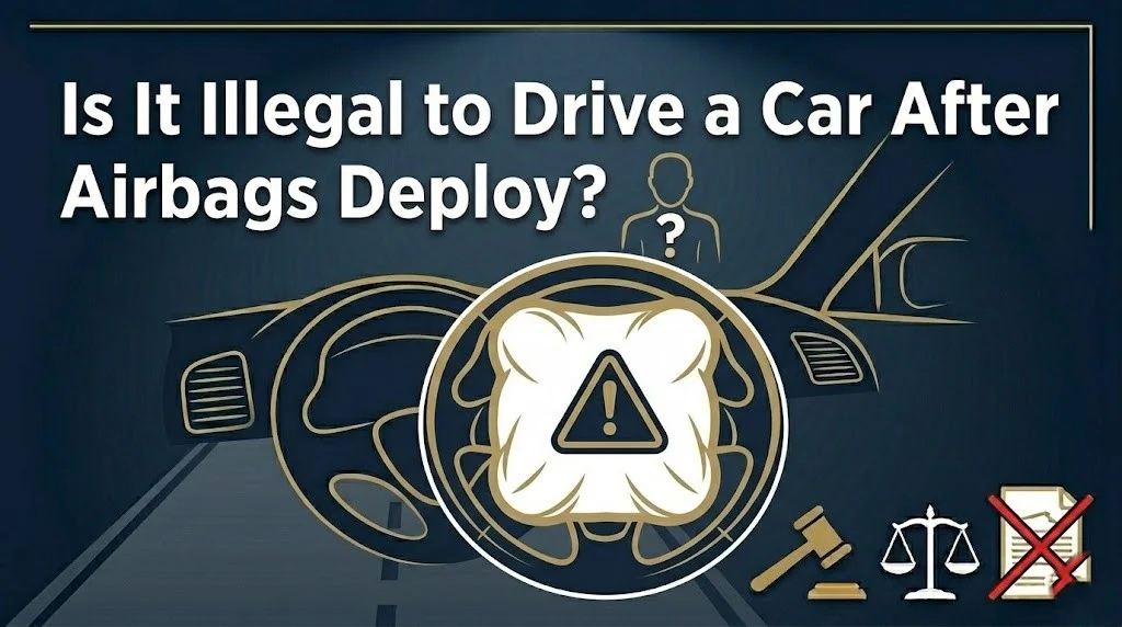 Driving a car after the airbags
