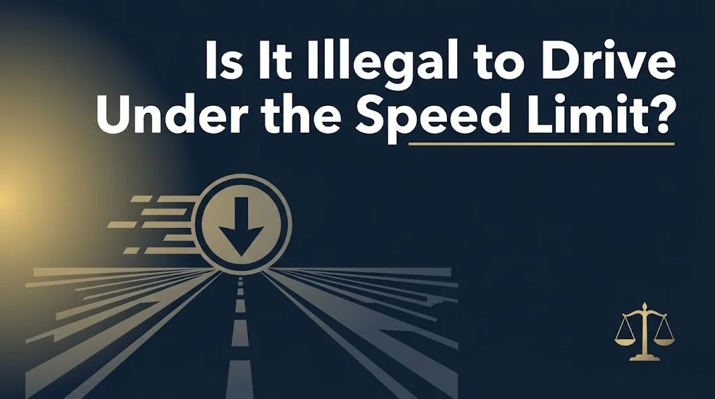 Driving under the speed limit