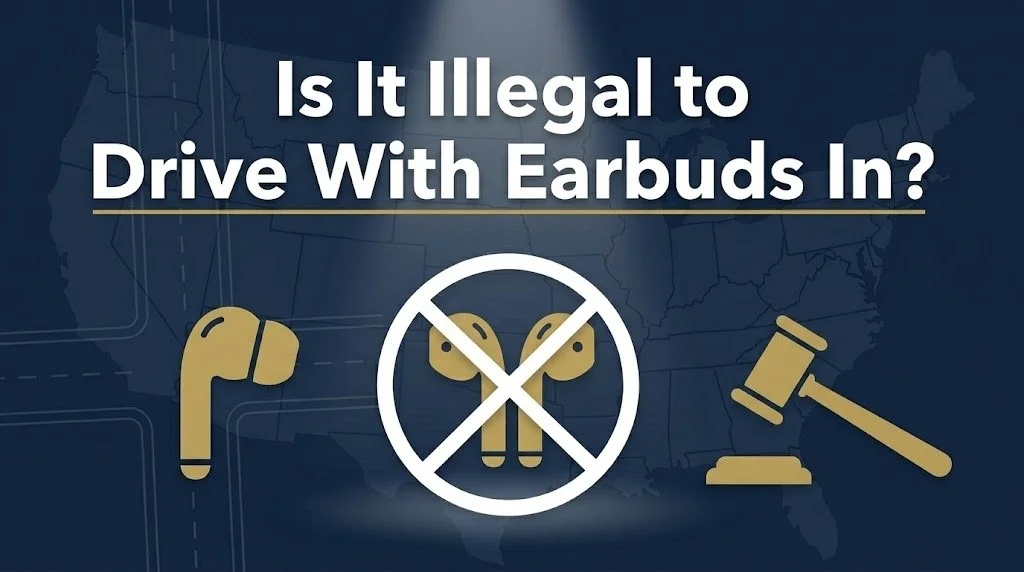 Driving with earbuds