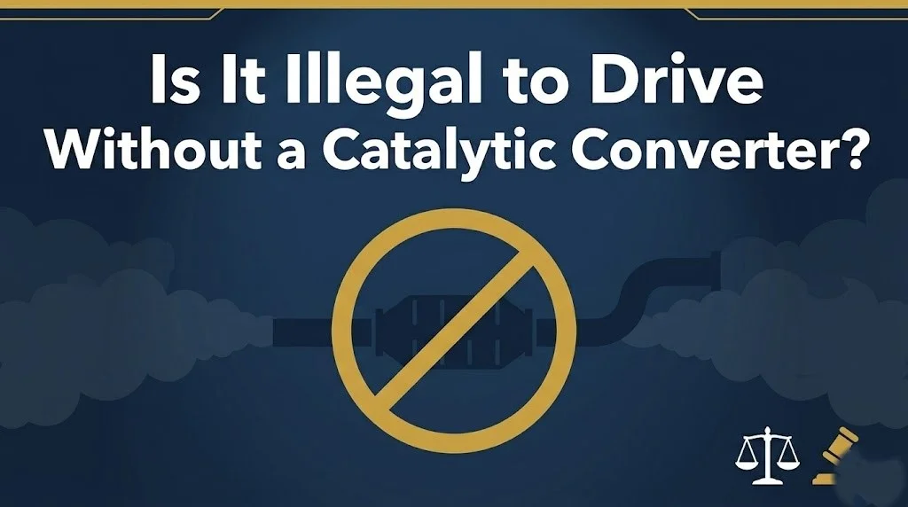 Driving without a catalytic converter