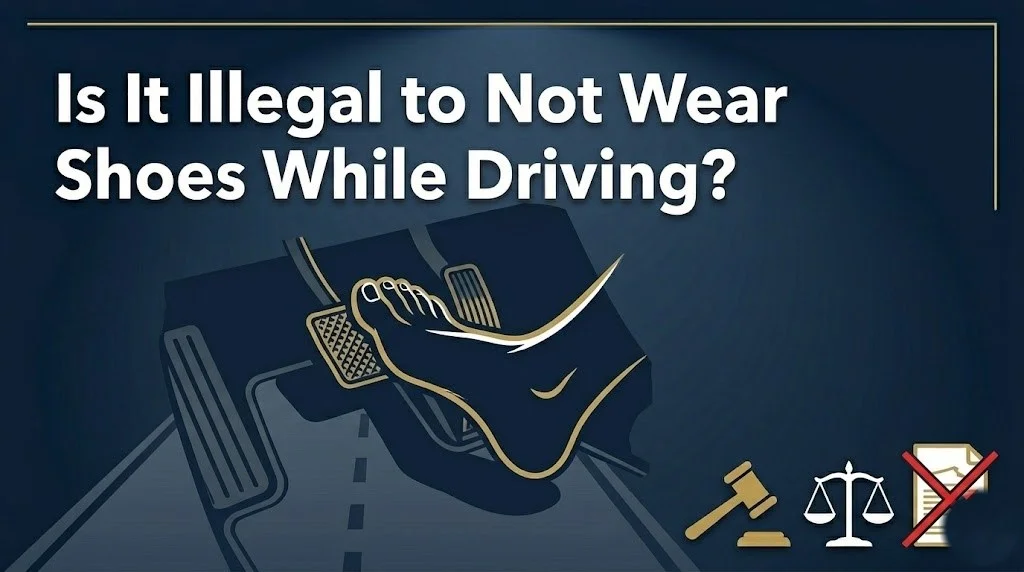 Driving without shoes