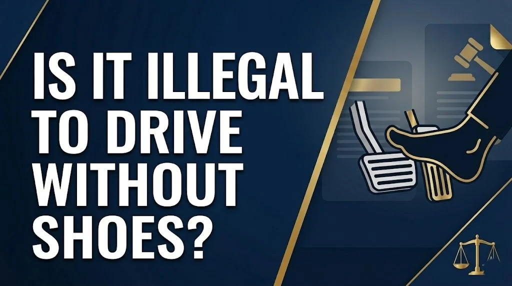 Driving without shoes