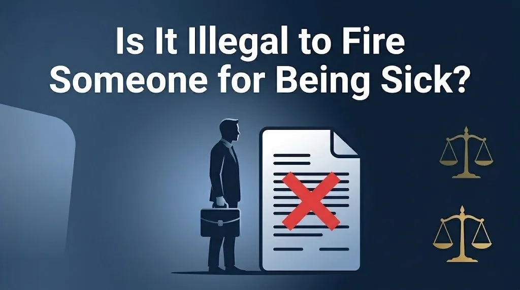 Firing someone for being sick