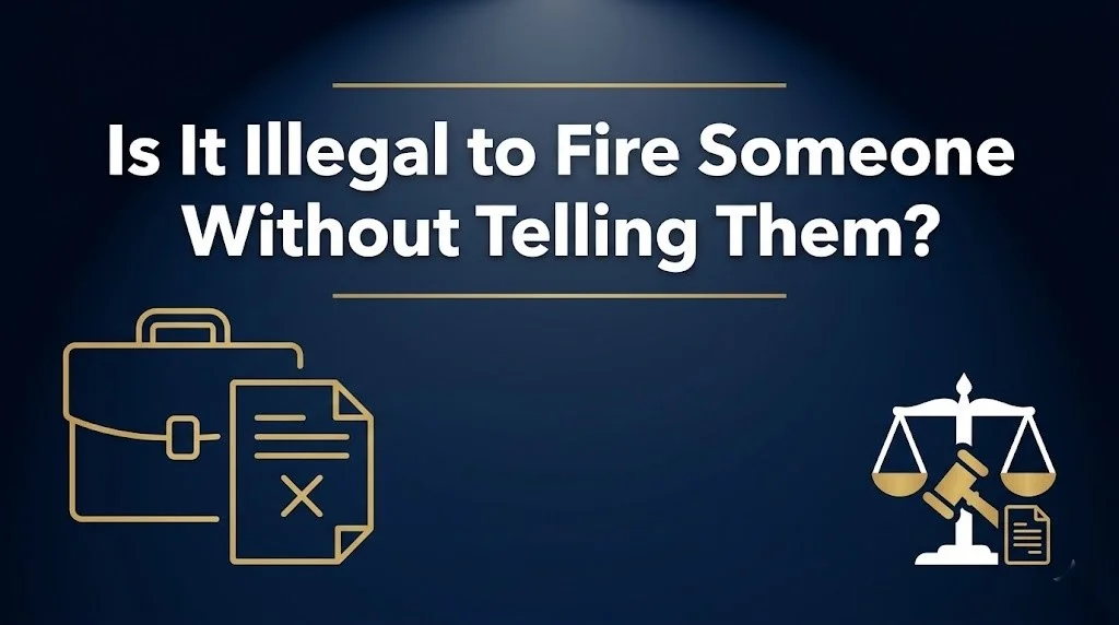 Firing someone without telling them