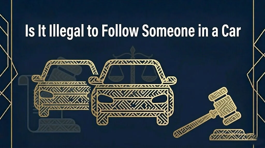 Following someone in a car