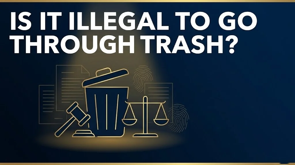Going through trash