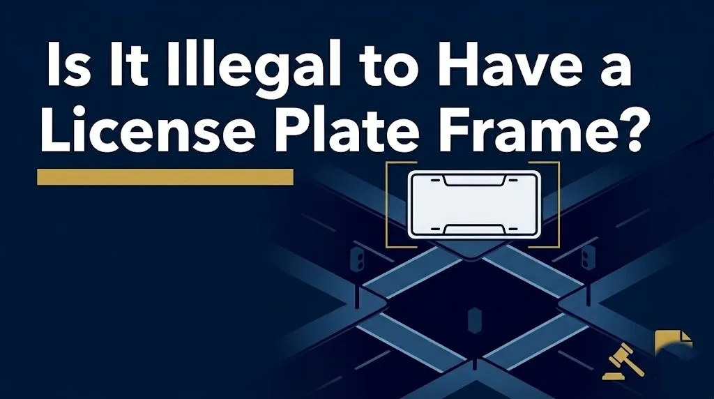 Having a license plate frame