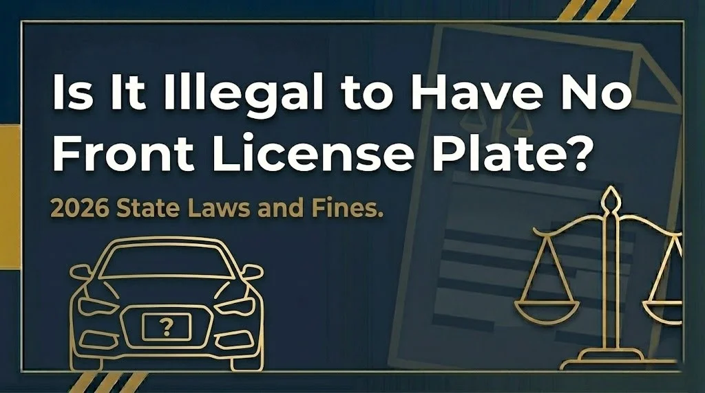 Having no front license plate