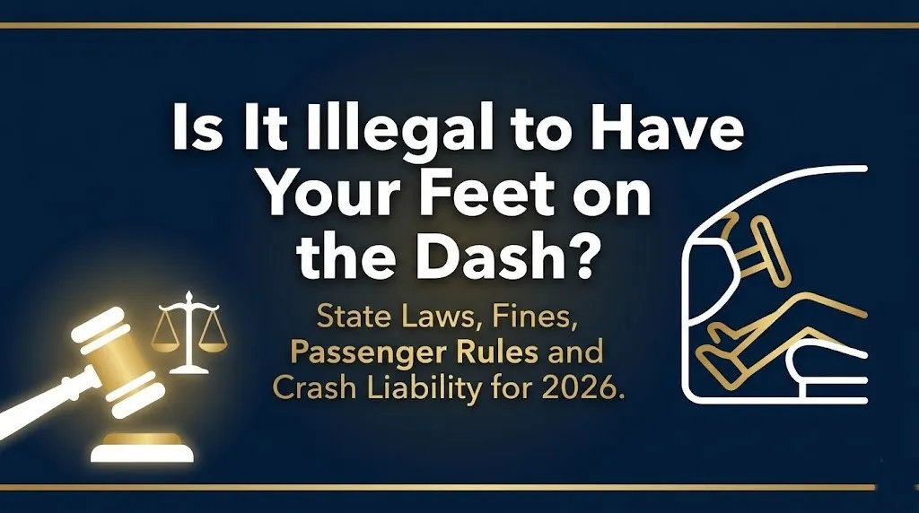 Having your feet on the dash