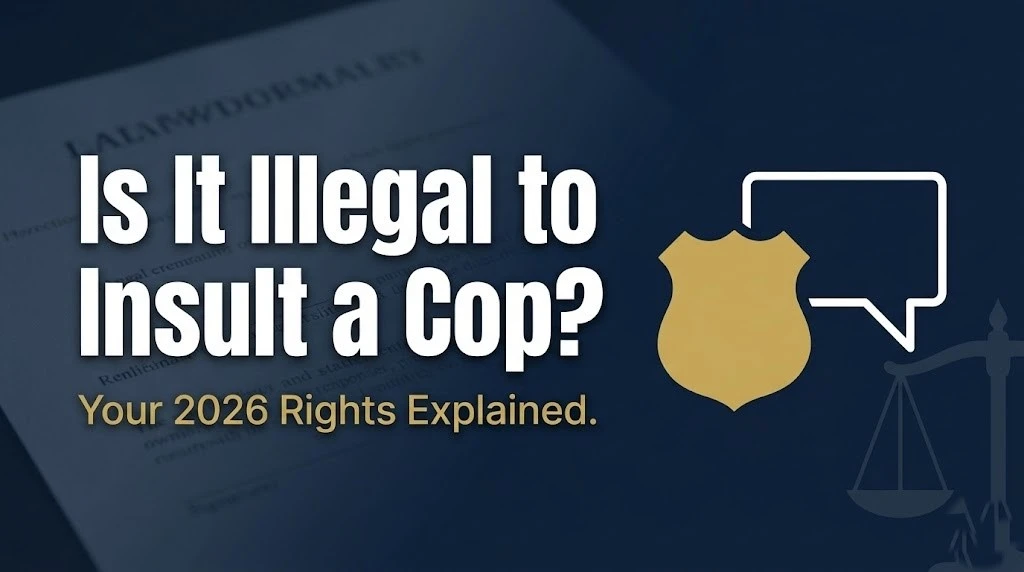 Insulting a police officer
