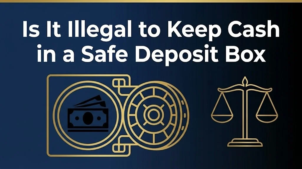 Keeping cash in a safe deposit box