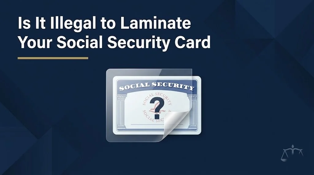 Laminating your Social Security card