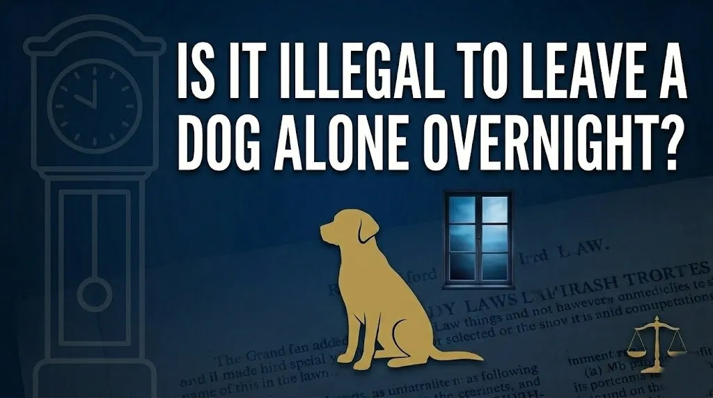 Leaving a dog alone overnight