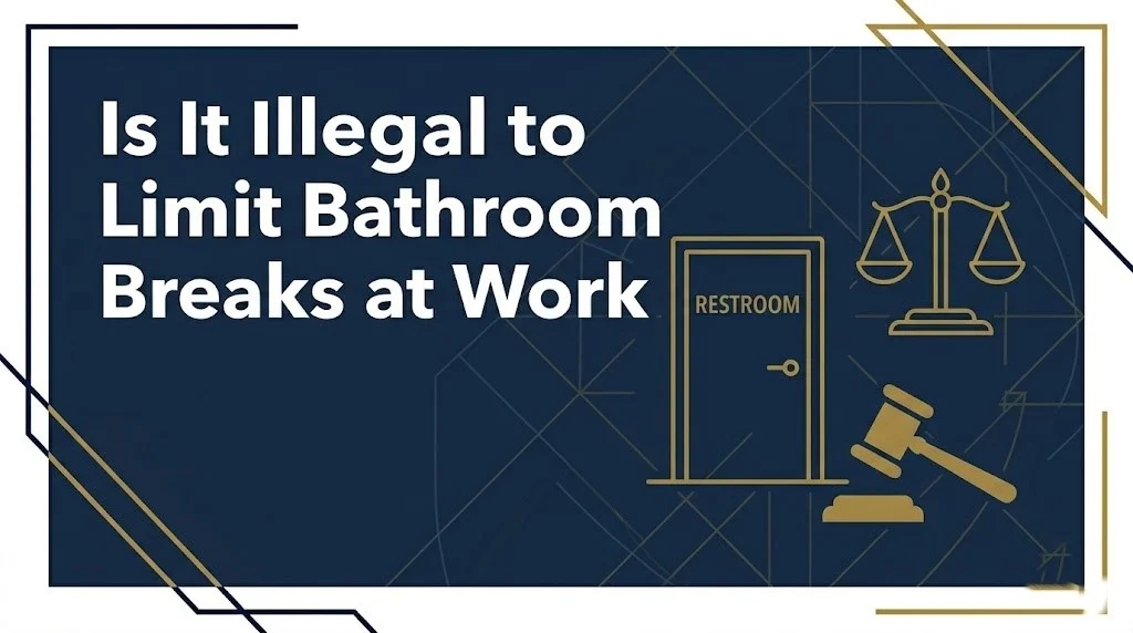 Limiting bathroom breaks at work