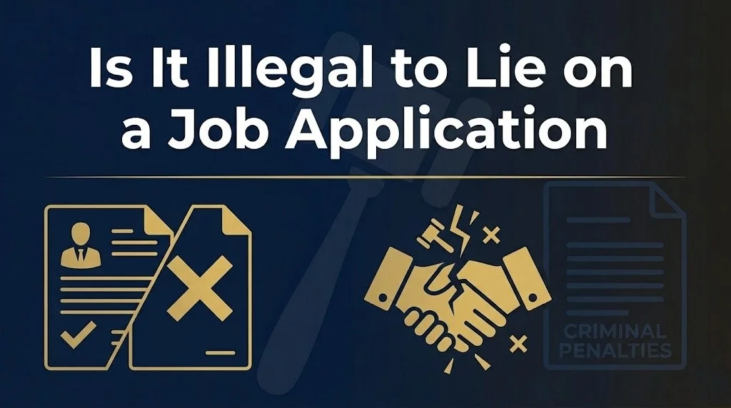 Lying on a job
