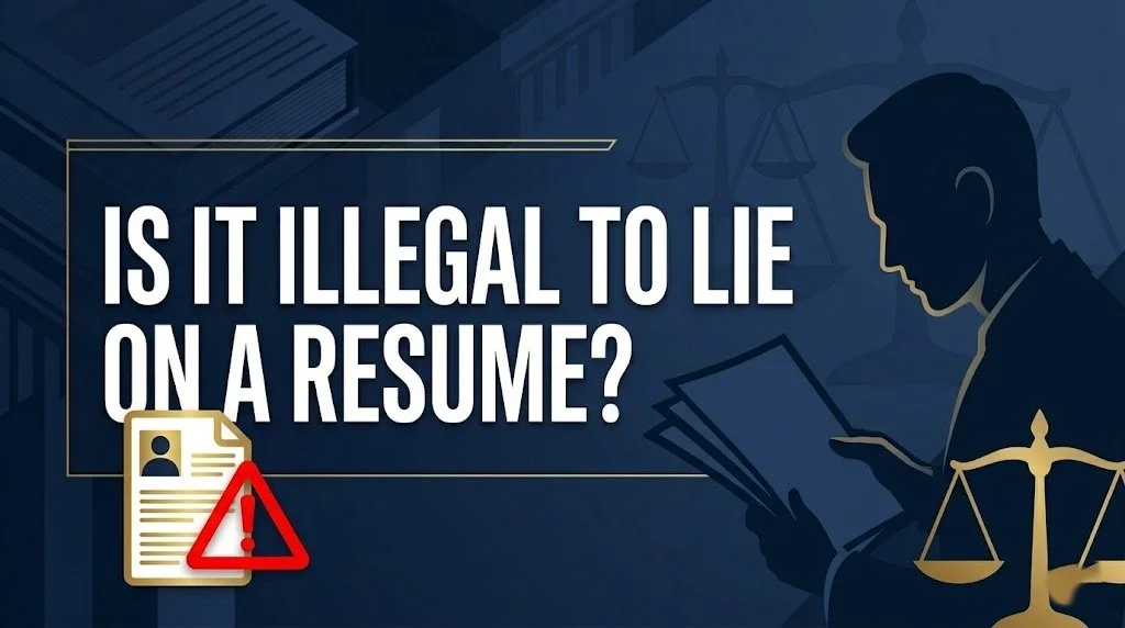 Lying on a resume is generally not a crime