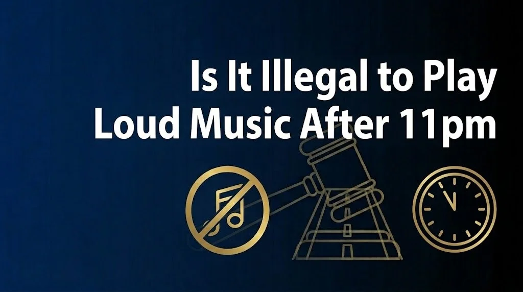 Playing loud music after 11pm