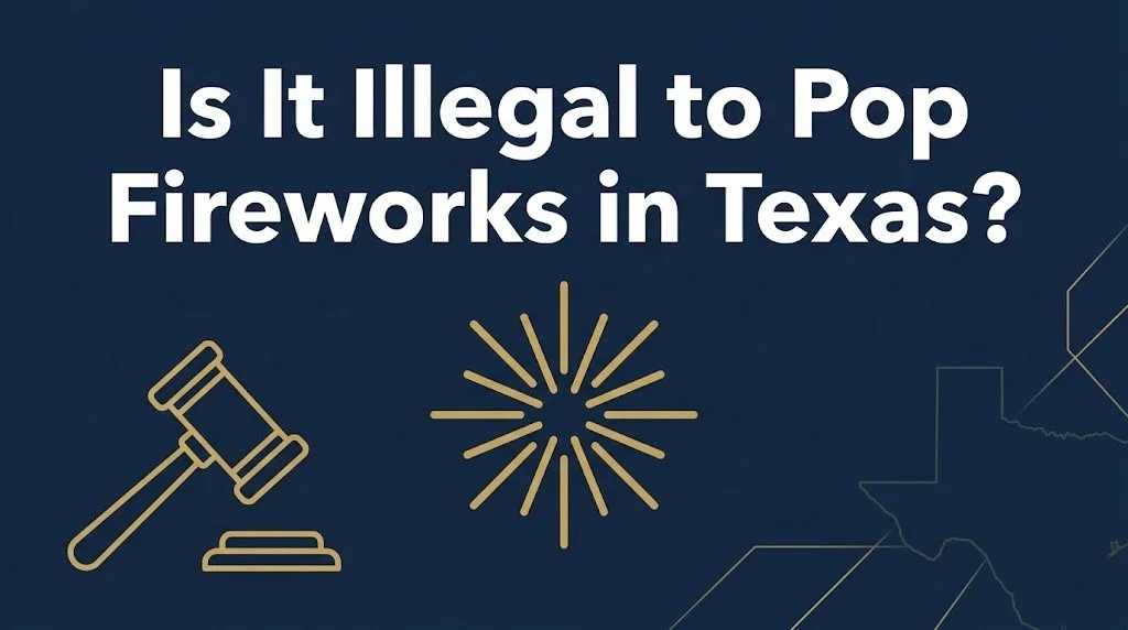 Popping fireworks in Texas