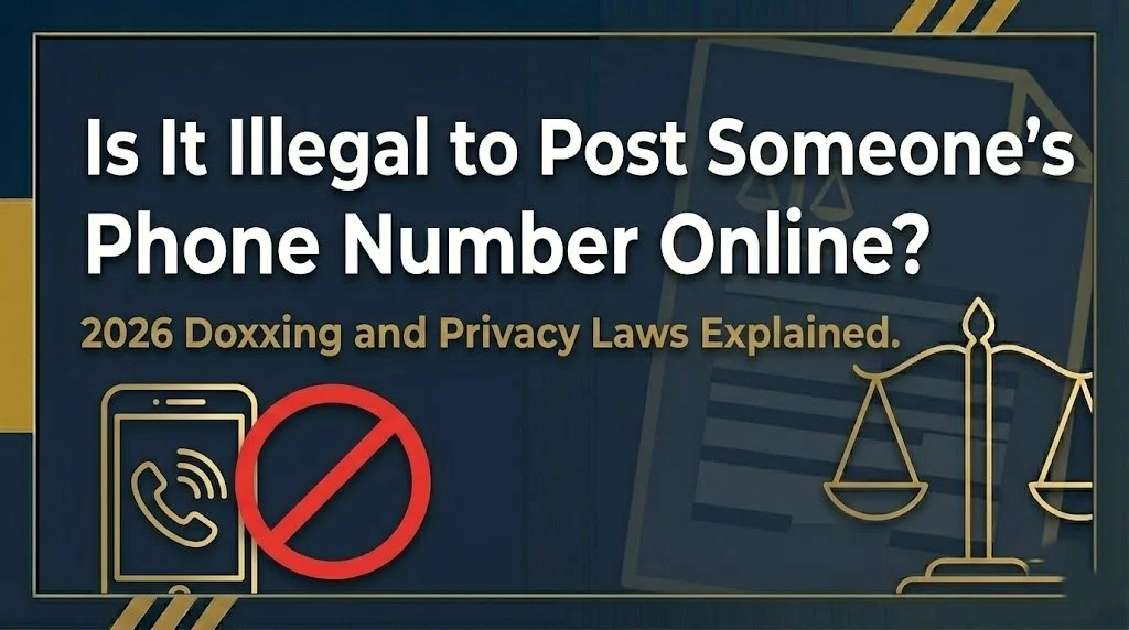 Posting someone's phone number