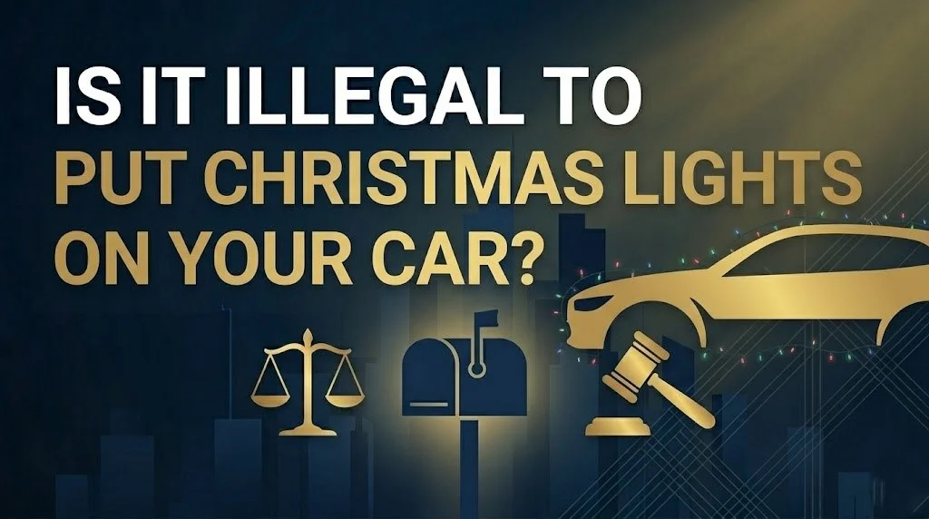 Putting christmas lights on your car