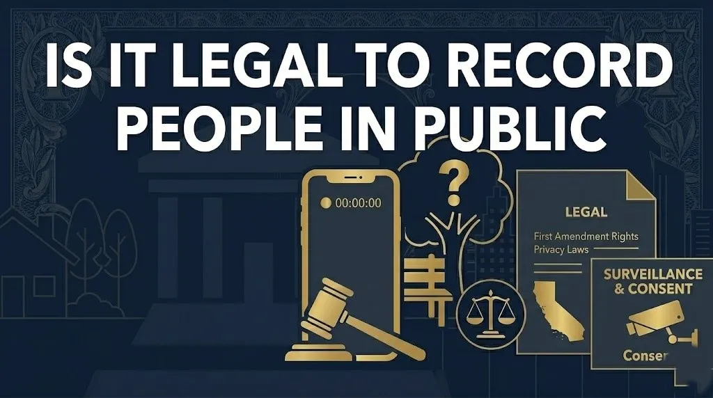 Recording people in public