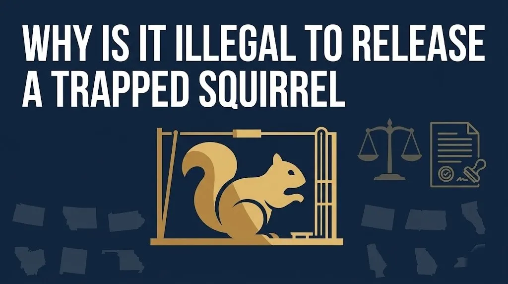 Releasing a trapped squirrel