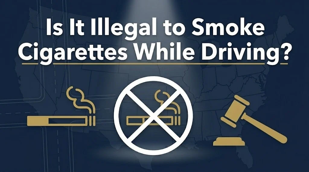 Smoking cigarettes while driving