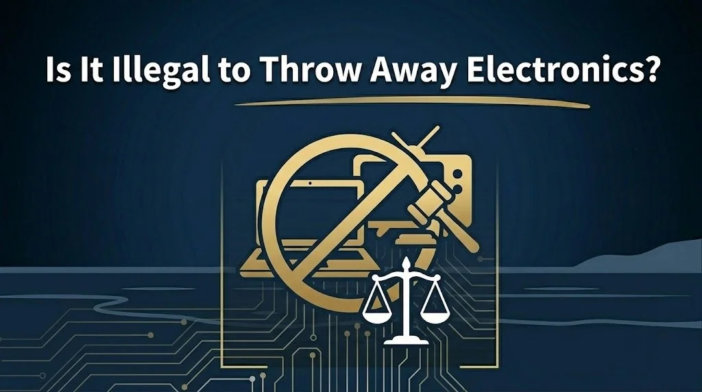 Throwing away electronics