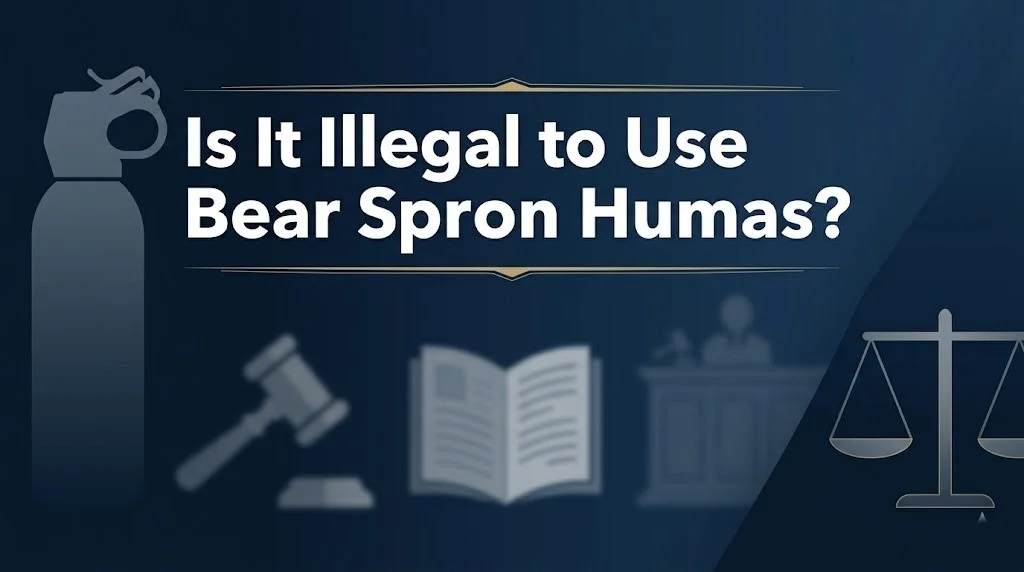 Using bear spray on a person