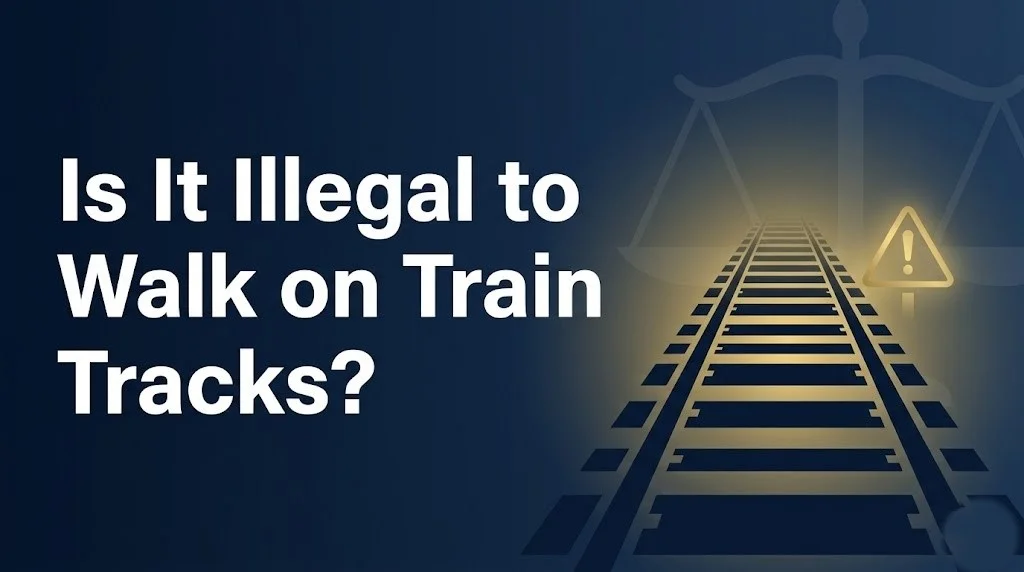 Walking on train tracks