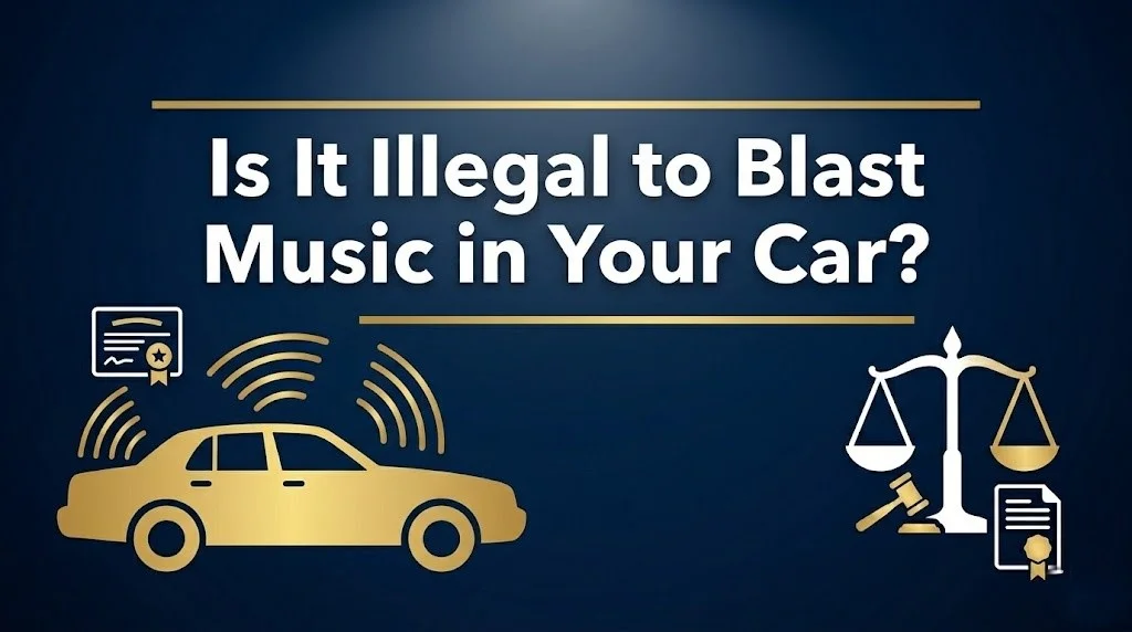 blasting music in your car