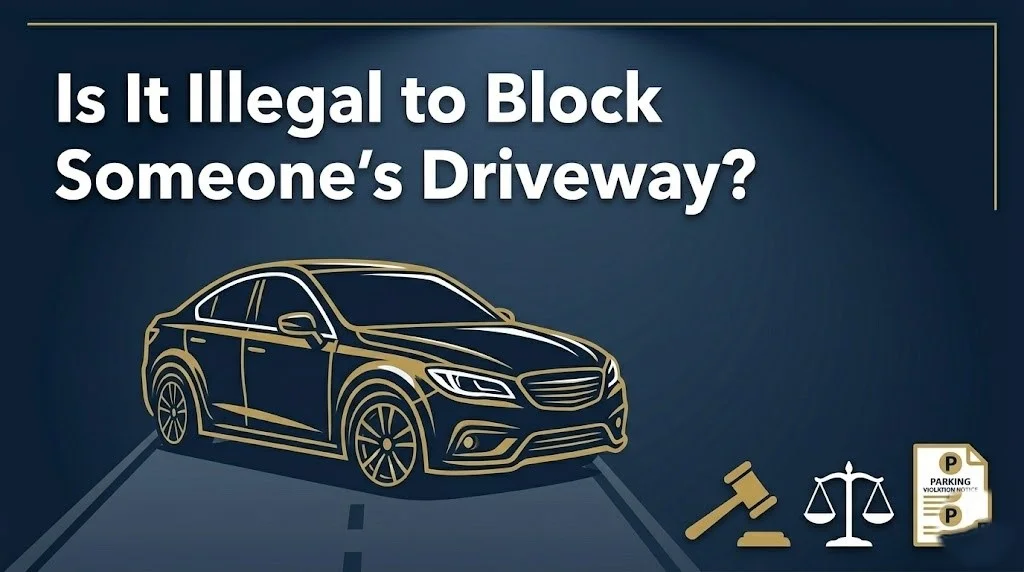 blocking someone's driveway