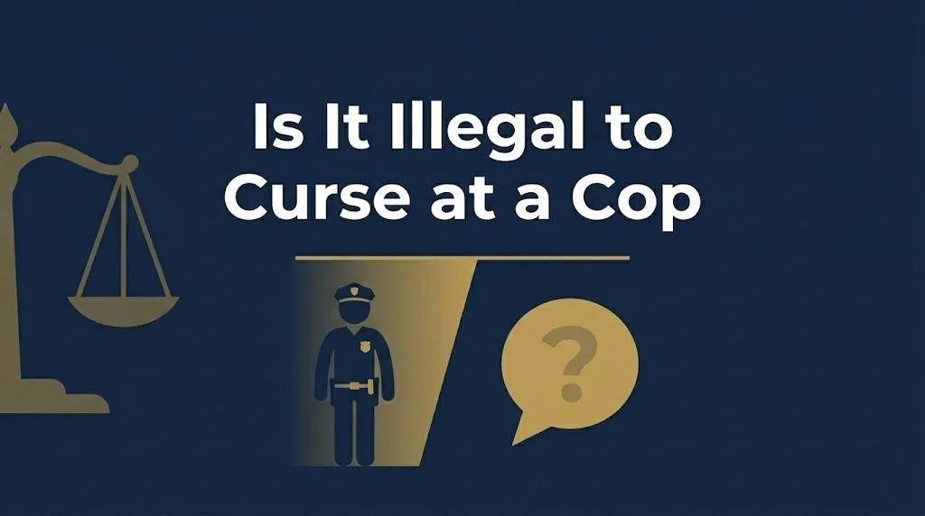 curse at a cop