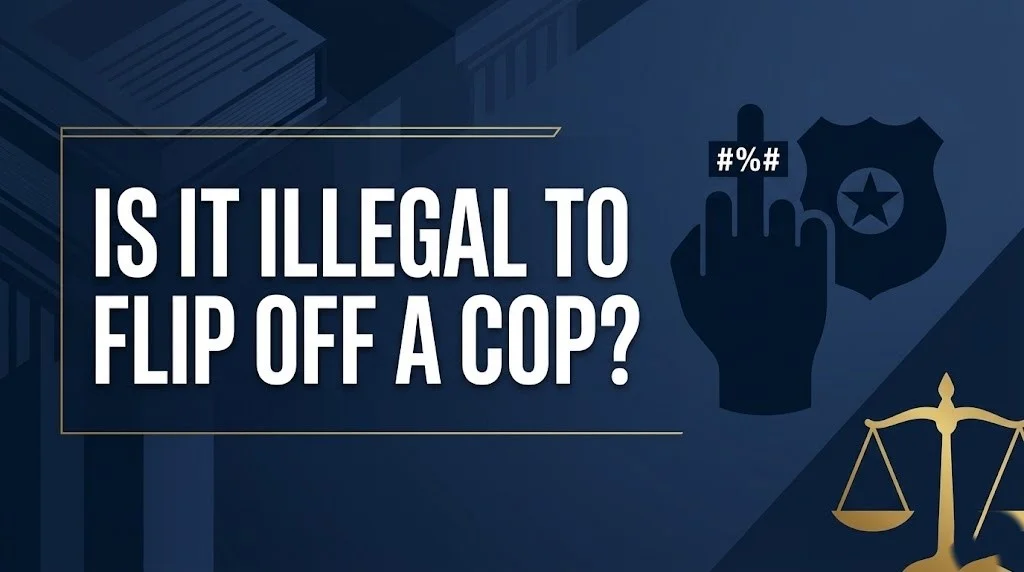 flip off a cop in the United States