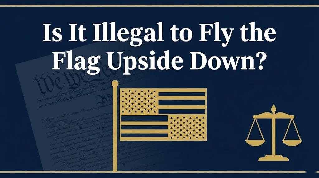 fly the flag upside down