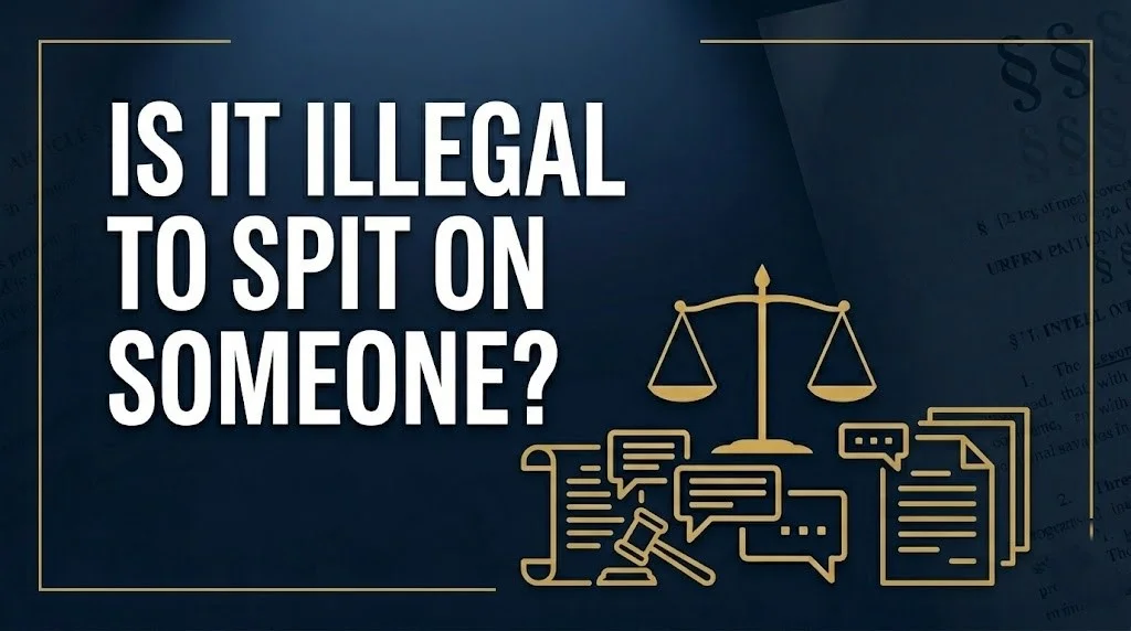 illegal to spit on someone