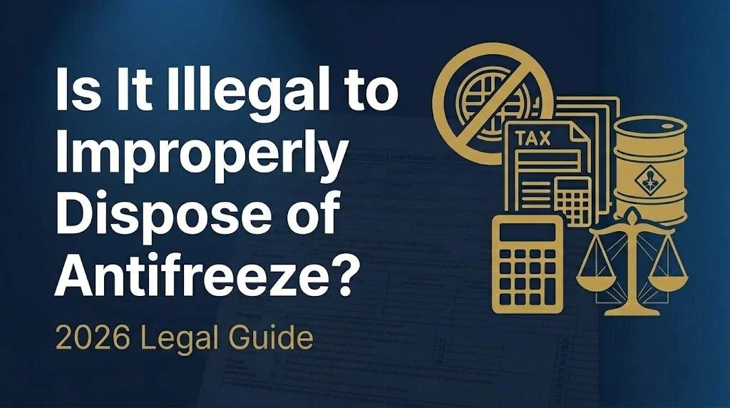 improperly dispose of antifreeze