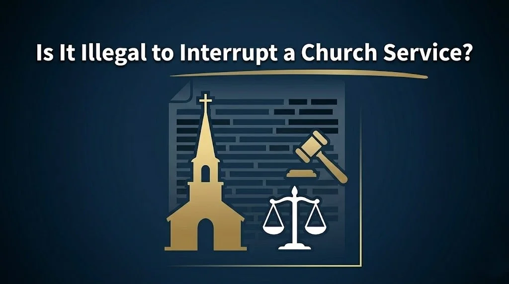 interrupting a church