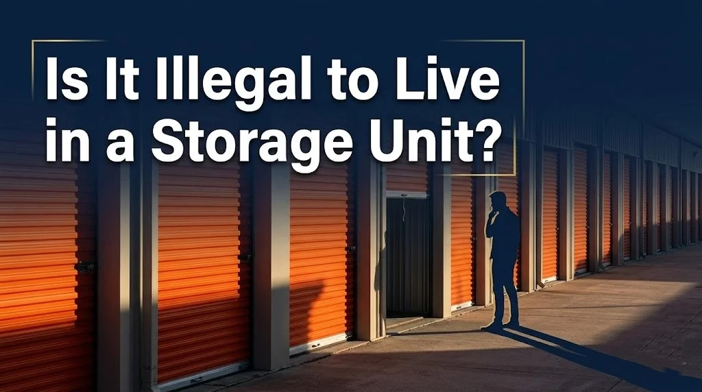 living in a storage unit
