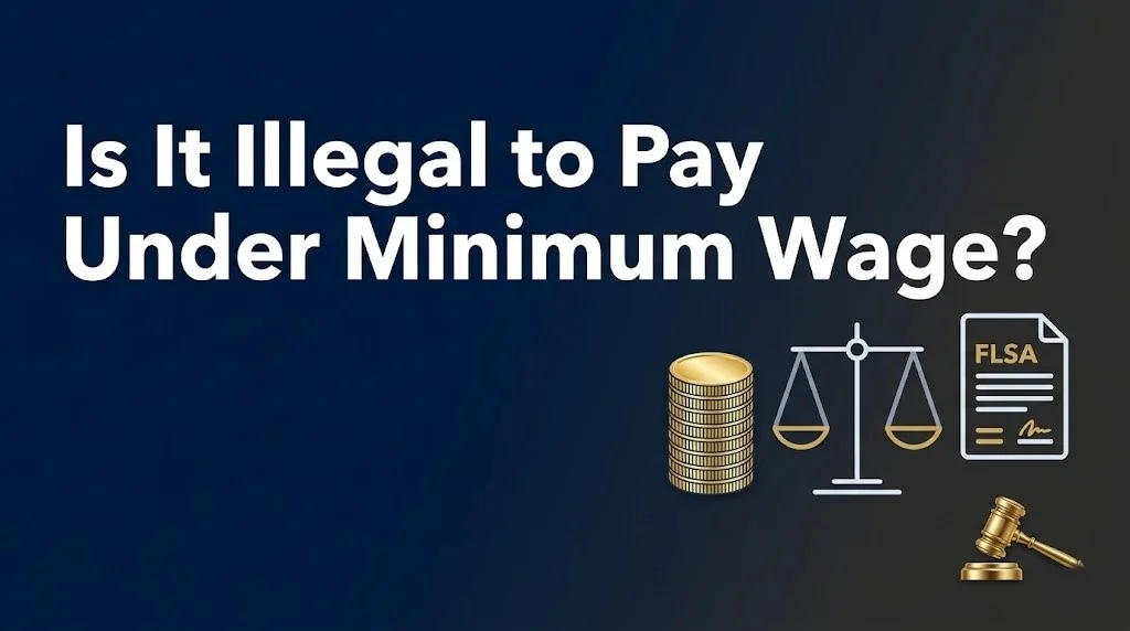 paying someone under minimum wage